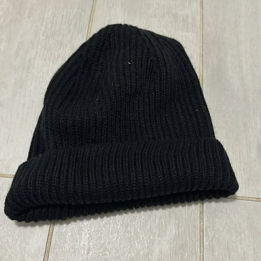 New Adidas Knit Ribbed Hat Black